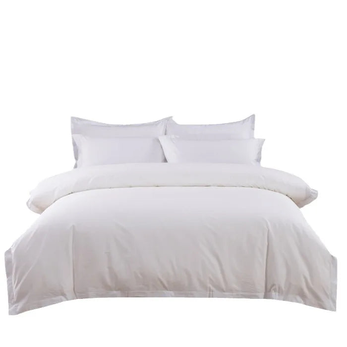 100% Cotton Hotel Bed Linen Quilt Cover Set