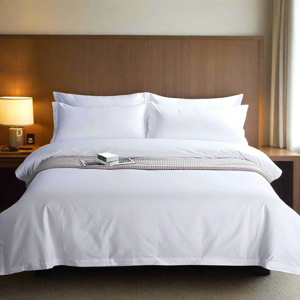 100% Cotton Hotel Bed Linen Quilt Cover Set