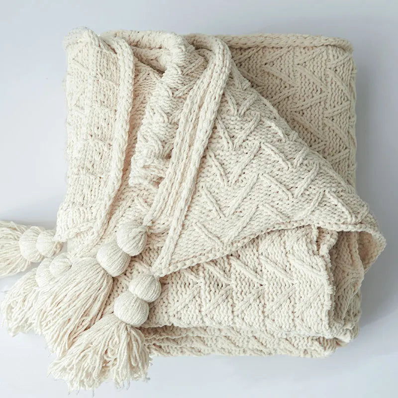 Chunky Knit Chenille Blanket