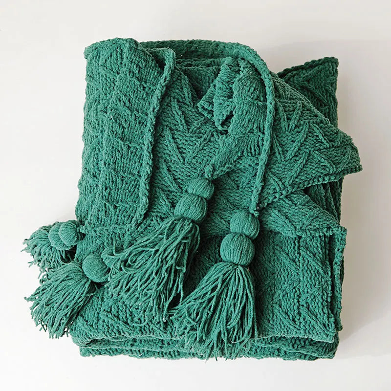 Chunky Knit Chenille Blanket